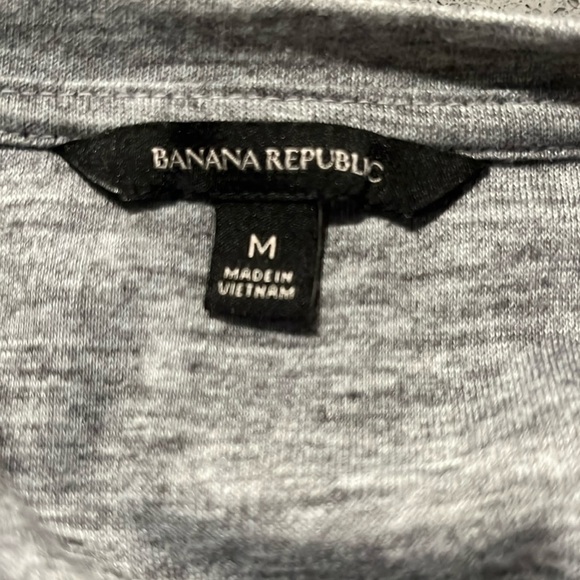 Banana Republic | Ruched Jersey Sleeveless Dress | Heather Gray | Size S/M - Picture 6 of 8